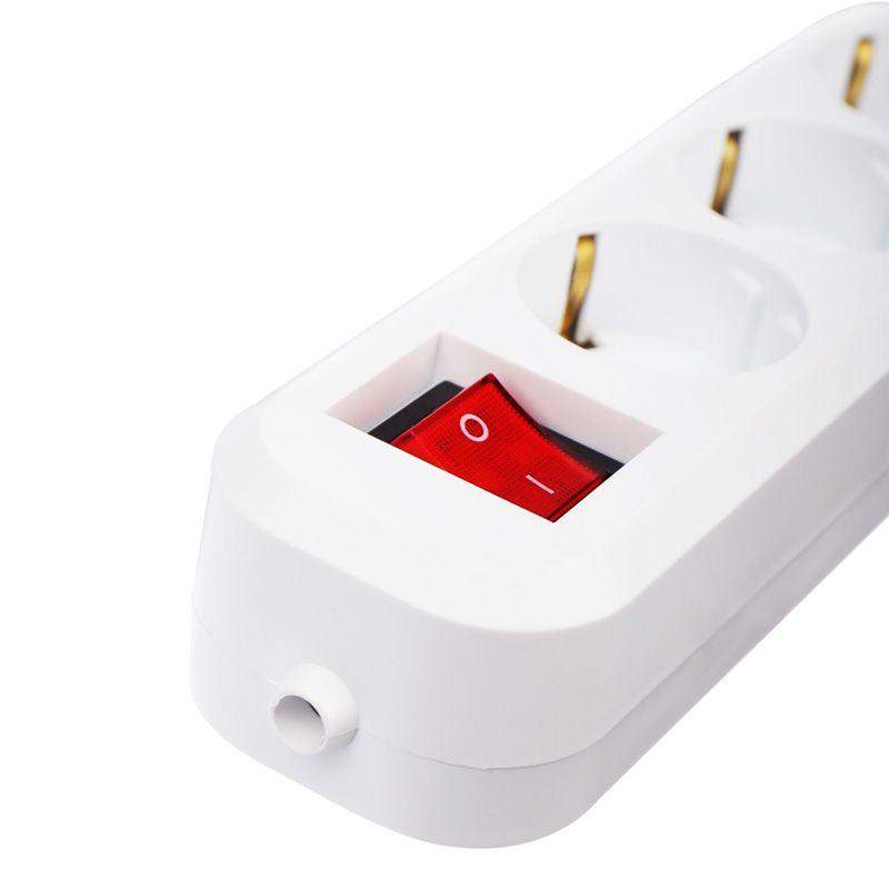  Колодка удлинителя 3-м с заземл. с кнопкой Rexant 11-8706 фото в каталоге от BTSprom.by