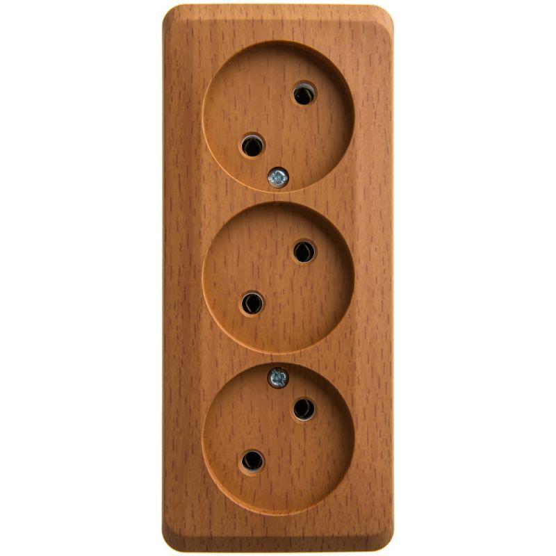 розетка 3-м оп этюд 16а ip20 250в без заземл. без защ. шторок бук se pa16-009t от BTSprom.by