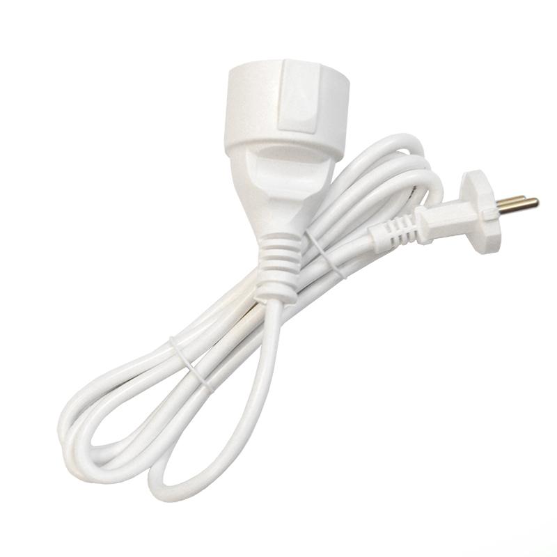 удлинитель-шнур 1х2м без заземл. 10а ip20 пвс 2х1 бел. domtok 2335 от BTSprom.by