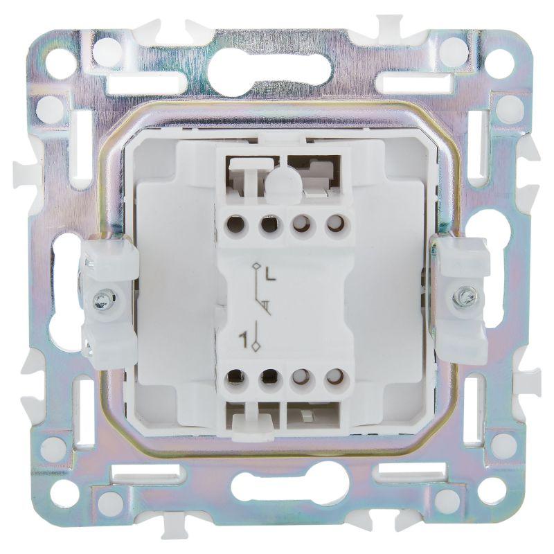  Выключатель кнопочный 1-кл. SKANDY 10А SK-V14G графит IEK SK-V17-0-10-K53 фото в каталоге от BTSprom.by