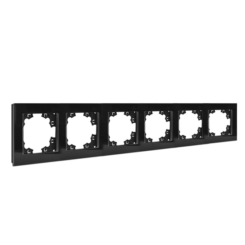  Рамка 6-м Афина стеклянная графит UNIVersal 2259 фото в каталоге от BTSprom.by