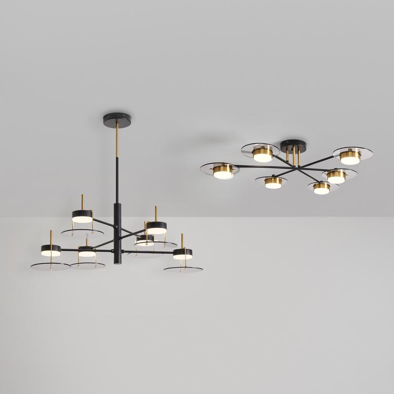  Светильник Moon 6х7Вт GX53 IP20 подвесной Freya FR5513PL-06BBZ фото в каталоге от BTSprom.by