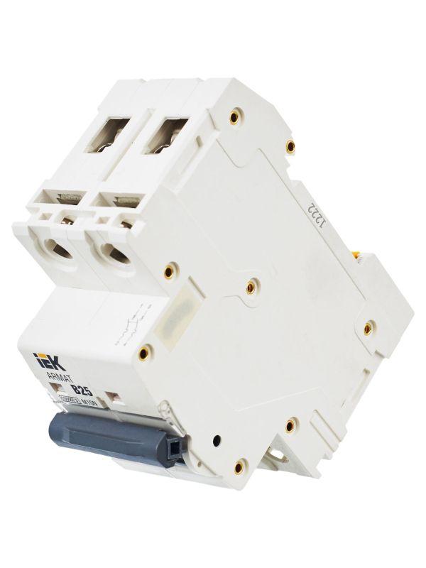  Выключатель автоматический модульный 2п B 25А M10N ARMAT IEK AR-M10N-2-B025 фото в каталоге от BTSprom.by