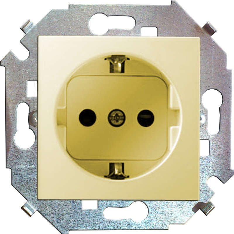 розетка 1-м сп simon 15 16а ip20 250в с заземл. винтов. клеммы механизм сл. кость simon 1591432-031 от BTSprom.by