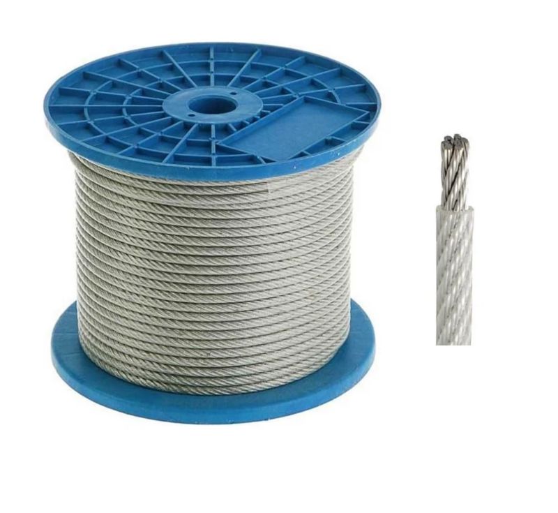 трос в пвх оплетке din 3055 10мм (8/10) сталь (уп.100м) промрукав pr08.29475 от BTSprom.by