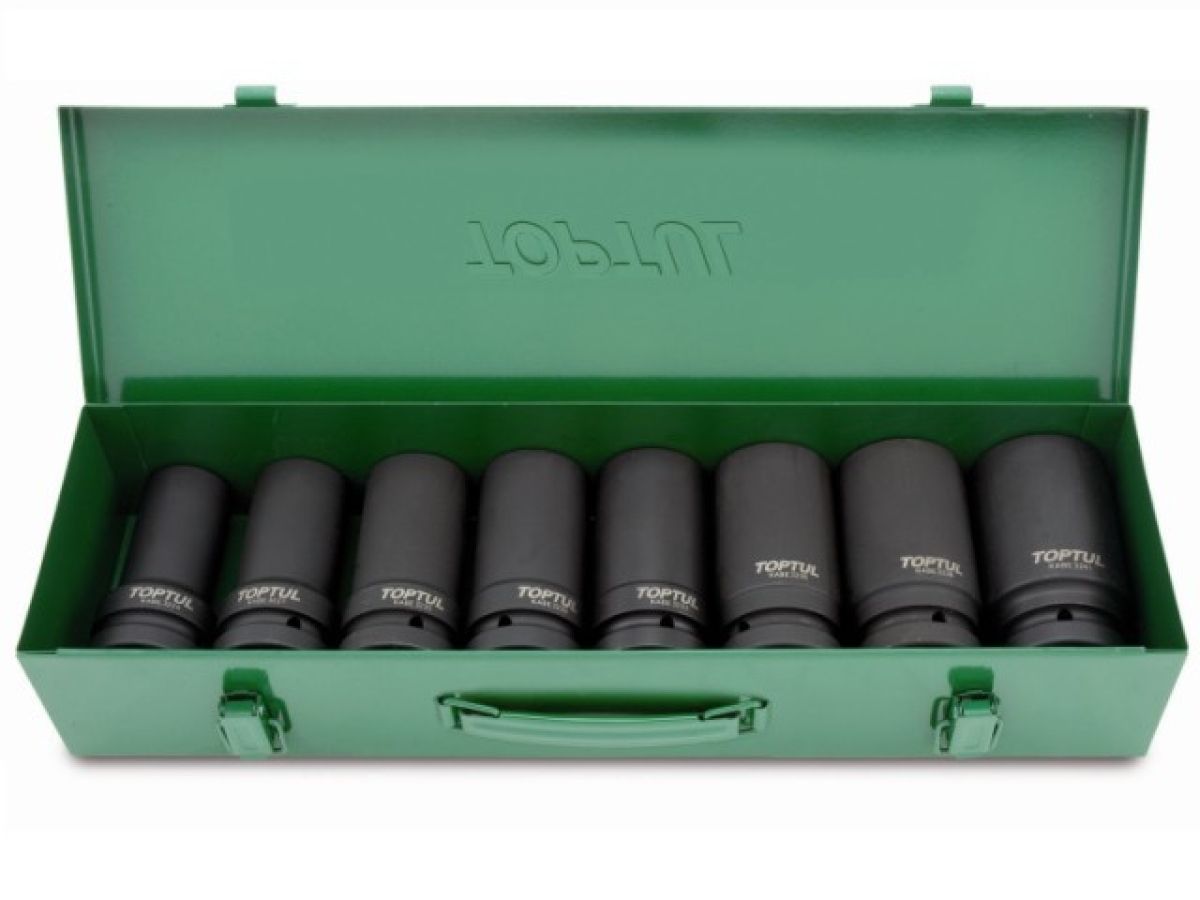 набор головок ударн. 1" 24-41мм 6гр. 8шт глуб. toptul gdad0804 от BTSprom.by