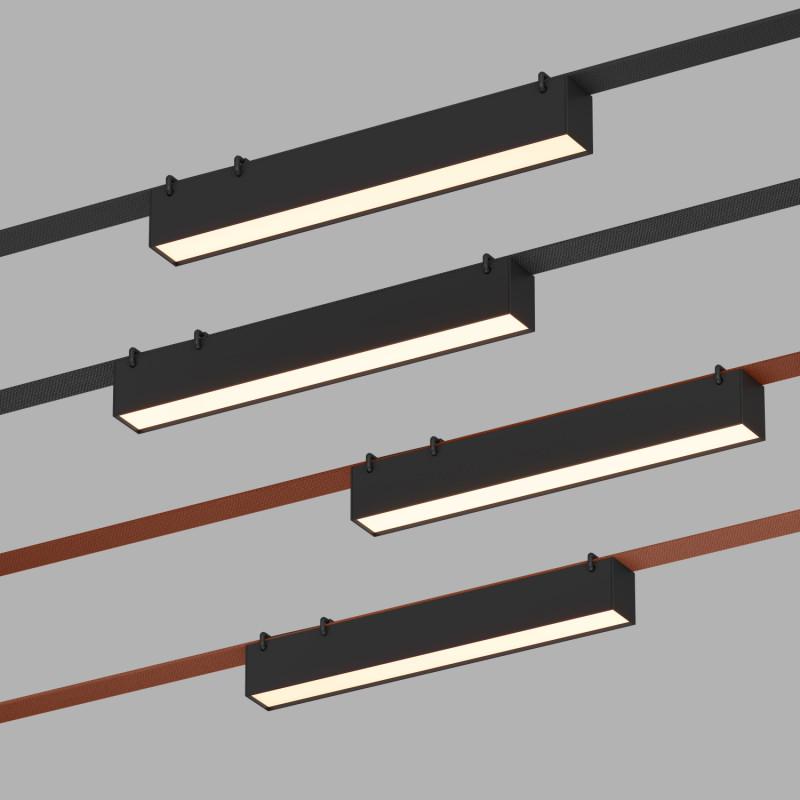  Светильник для трека-ремня Belty Linear 12Вт 3000К IP20 48В DC 323х40х45мм RA90 120град. со светодиодом алюм. черн. DENKIRS 760241 фото в каталоге от BTSprom.by