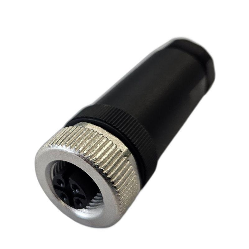 разъем м12 5a гнездовой винт пластик. прямой резьба pg9 каб. часть сцм120014-05a стэз 185200114 от BTSprom.by