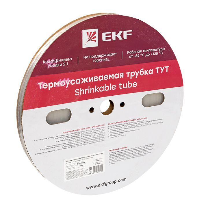 трубка термоусадочная тут 10/5 прозр. (уп.100м) proxima ekf tut-10-tr от BTSprom.by
