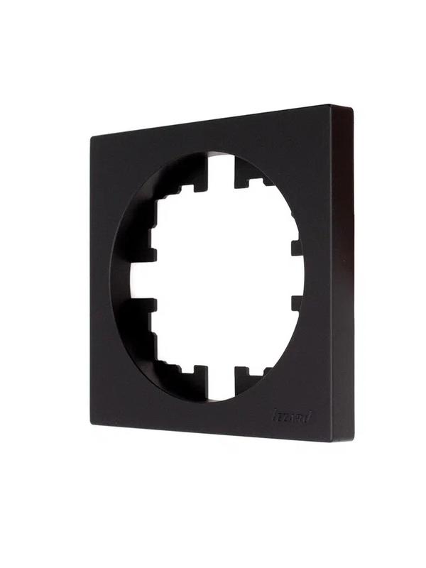  Рамка 1-м OSEN горизонт. квадрат черн. бархат LEZARD 743-4200-146 фото в каталоге от BTSprom.by