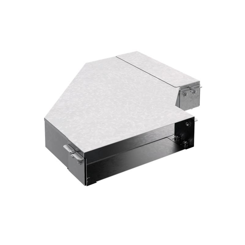 Короб угловой горизонт. 90град. 100х300 сталь 1.5мм КУ90Г.300.100.525.1.5.1 СОЭМИ Н7245310271 от BTSprom.by