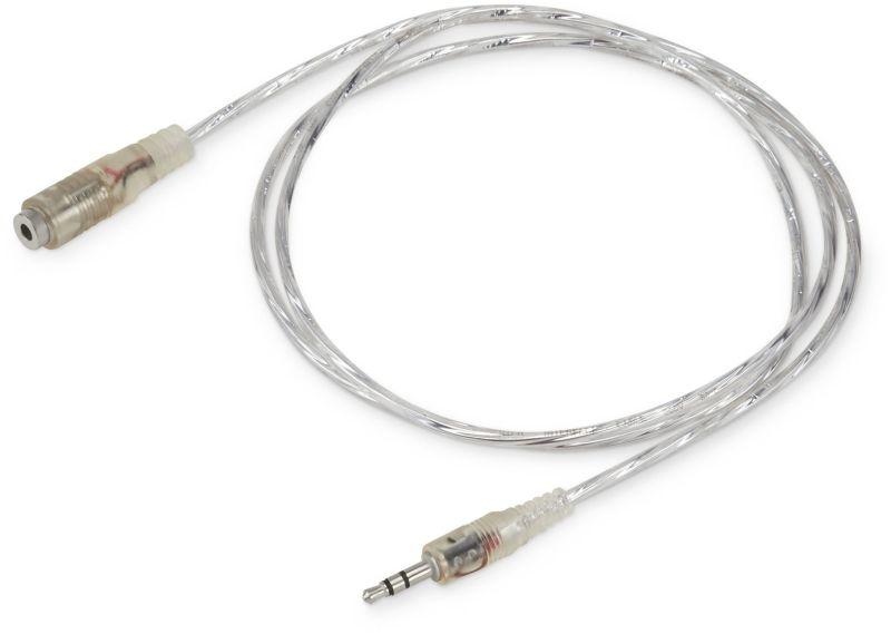 кабель-удлинитель аудио jack 3.5 (m)/jack 3.5 (f) 1м. прозр. (cab025-1m) buro 817214 от BTSprom.by