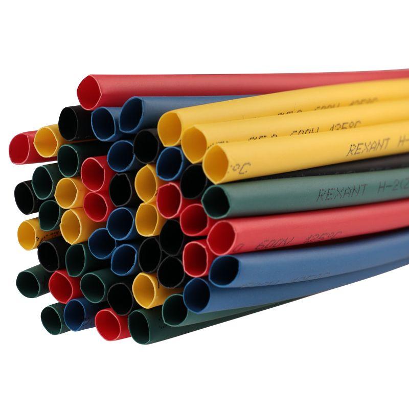  Набор трубок термоусадочных ТУТ нг 5.0/2.5 5 цветов 1м (уп.50шт) Rexant 29-0155 фото в каталоге от BTSprom.by