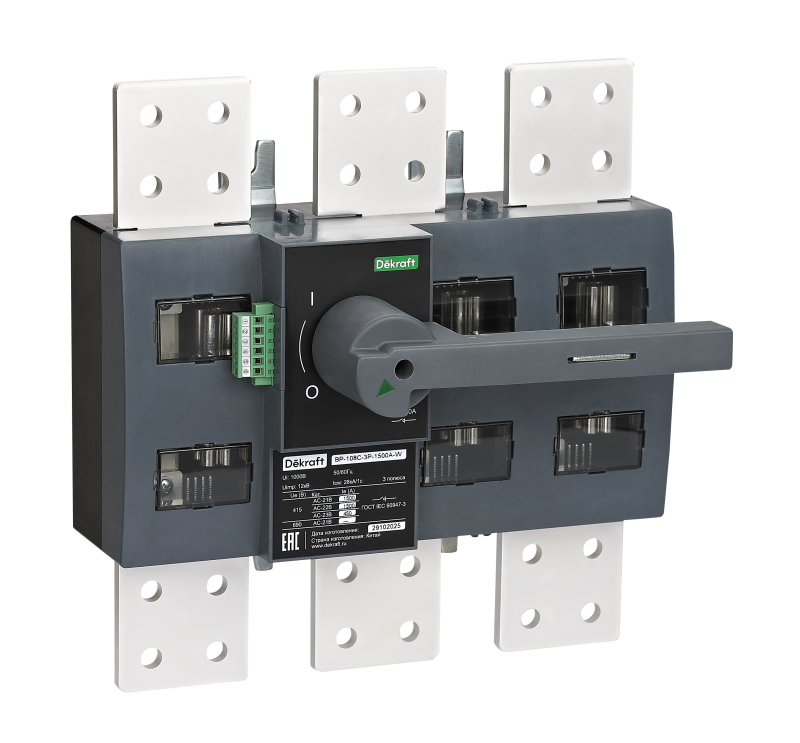 выключатель-разъединитель 3п 1250а вр-108с с видимым разрывом dekraft 40461dek от BTSprom.by