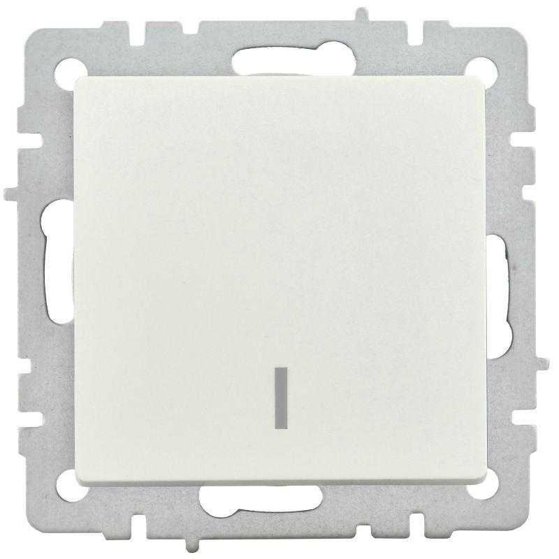  Выключатель 1-кл. СП BRITE ВС10-1-1-БрЖ 10А с индик. механизм жемчуж. IEK BR-V10-1-10-K36 фото в каталоге от BTSprom.by