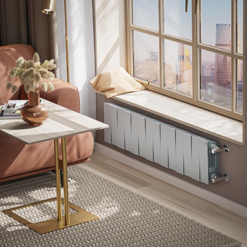  Радиатор PianoForte 200 14 секц. биметал. Silver Satin Royal Thermo НС-1346023 фото в каталоге от BTSprom.by