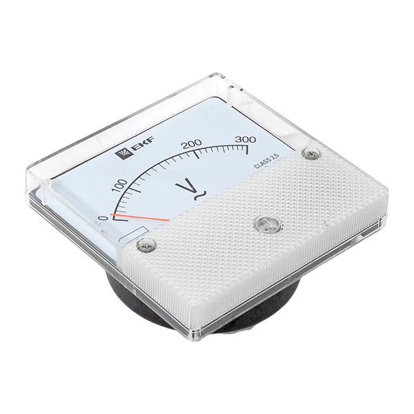  Вольтметр аналоговый VM-A801 на панель 80х80 (круглый вырез) 300В прямое подкл. EKF vma-801-300 фото в каталоге от BTSprom.by