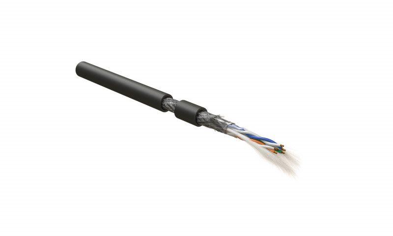 кабель интерфейса rs-485 экранир. sf/utp 3 пары 24 awg 3х2х0.61мм многопров. жилы (patch) 7х0.20мм pvc -40град.c-+80град.c rs-sf-3х2х22/7-pvc-bk ч (уп.500м) hyperline 444099 от BTSprom.by