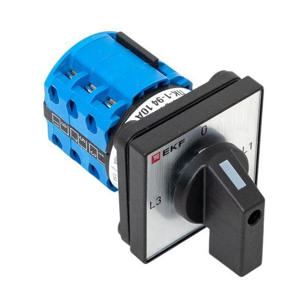  Переключатель кулачковый ПК-1-94 4п 10А для амперметра EKF pk-1-94-10 фото в каталоге от BTSprom.by