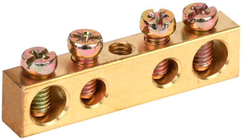 шина pen "земля-ноль" 6х9мм 4/1 (4группы/крепеж по центру) iek ynn10-04-100 от BTSprom.by