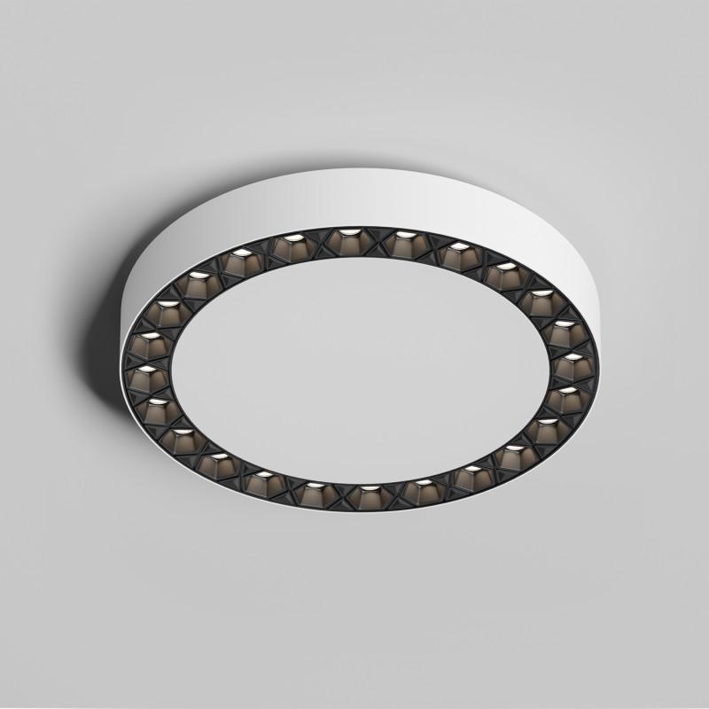  Светильник DUAL 18+18Вт 4000К IP20 d212мм LED накладной алюм./акрил бел./черн. DENKIRS 723078 фото в каталоге от BTSprom.by