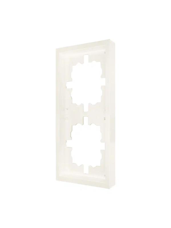  Рамка 2-мест. горизонт. ZIMA слон. кость LEZARD 704-9000-147 фото в каталоге от BTSprom.by