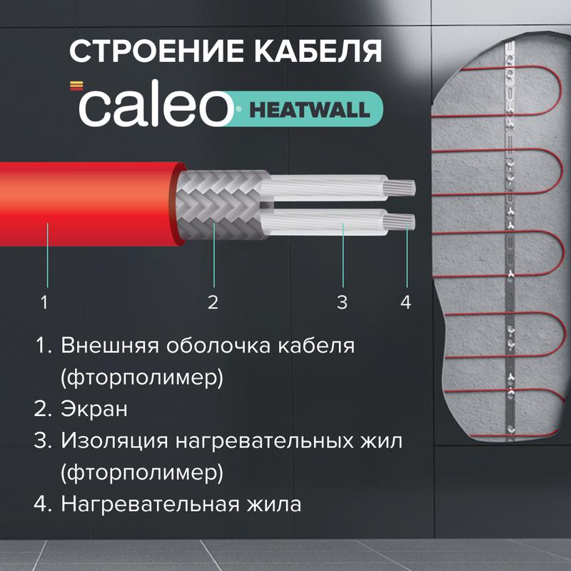  Комплект "Теплая стена" Heatwall (supercable 10м)-1кв.м CALEO 0К-00001258 фото в каталоге от BTSprom.by