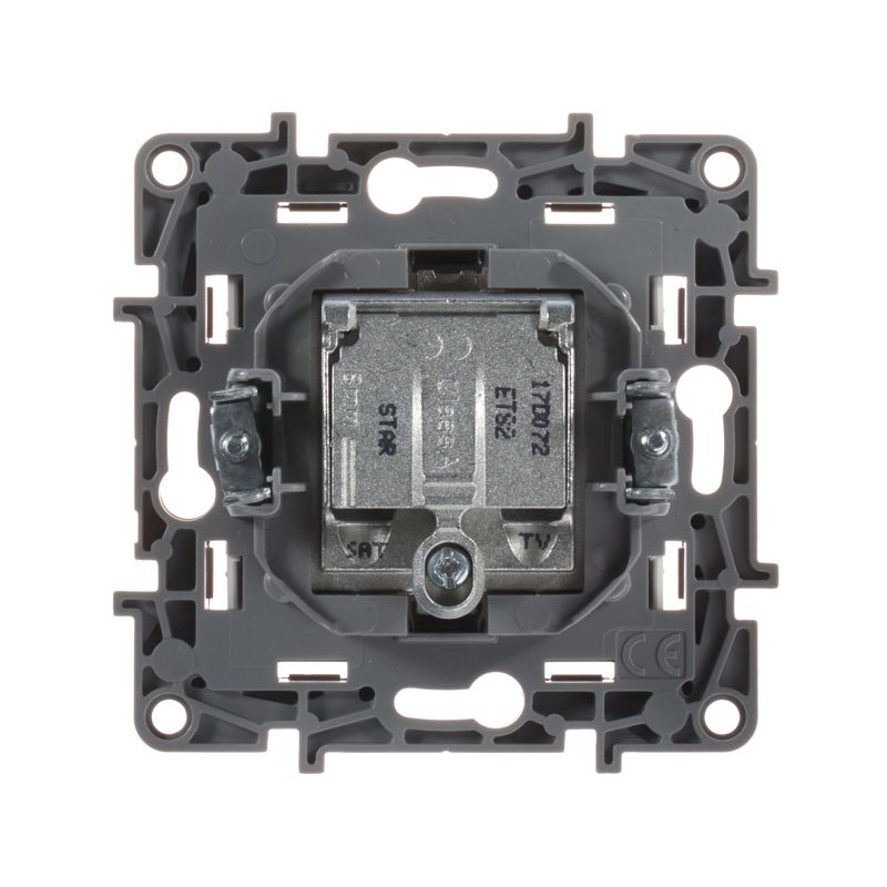  Розетка телевизионная TV/SAT СП Etika двухкабельная механизм бел. IEK 672257 фото в каталоге от BTSprom.by