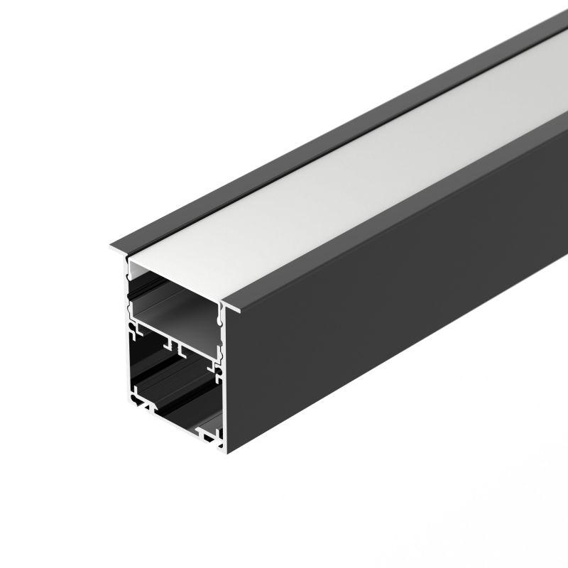 профиль sl-linia52-3l-f-2000 anod black l2000 алюм. arlight 044685 от BTSprom.by