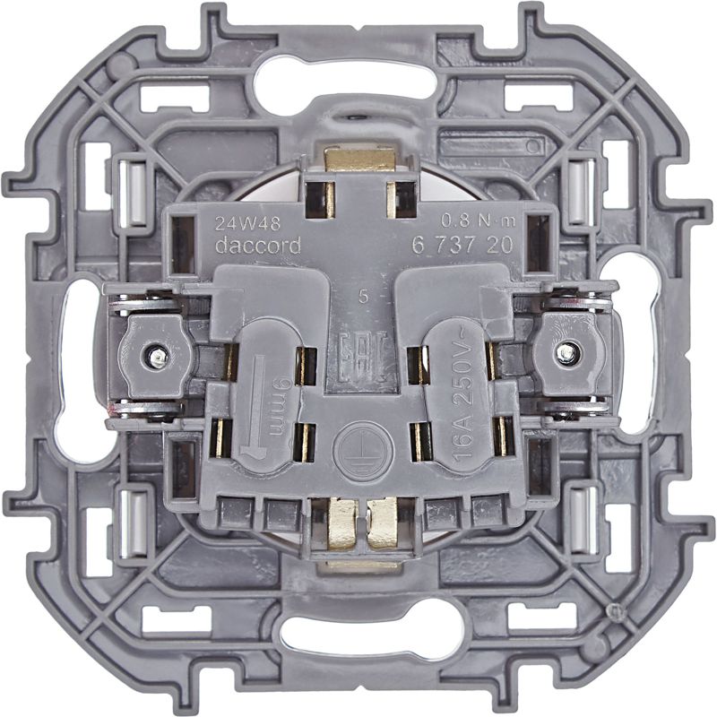  Розетка 1-м СП Inspiria 16А IP20 250В 2P+E немецк. стандарт механизм бел. IEK 673720 фото в каталоге от BTSprom.by