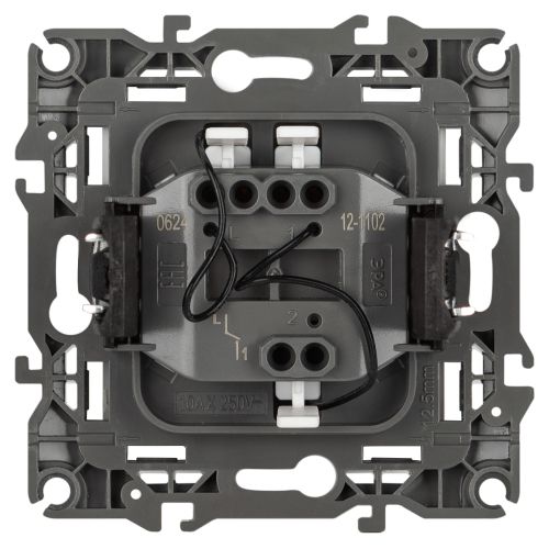  Выключатель 1-кл. Эра12 12-1102-01М 10А IP20 250В 10AX с подсветкой механизм бел. матов. Эра Б0065679 фото в каталоге от BTSprom.by