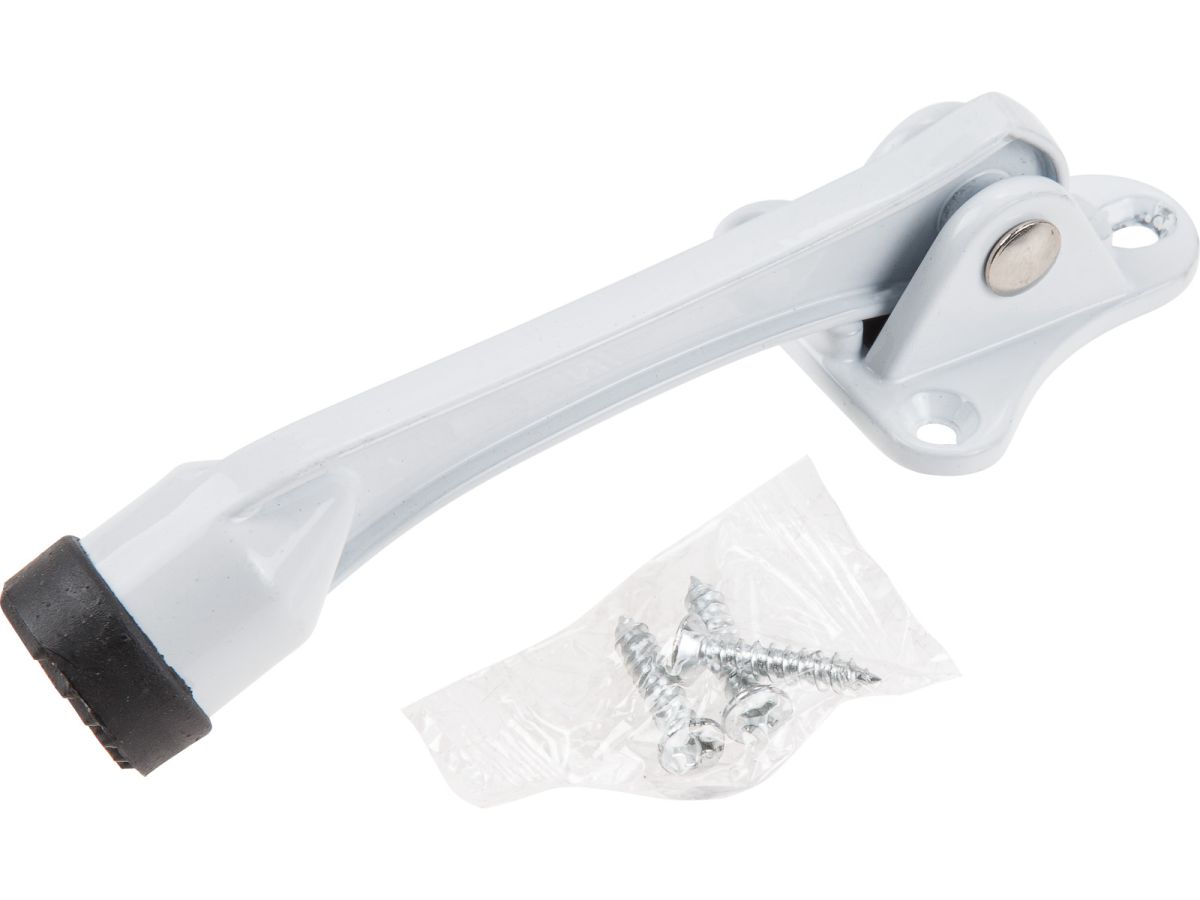 фиксатор дверной l134 белый starfix smf-46436-1 от BTSprom.by