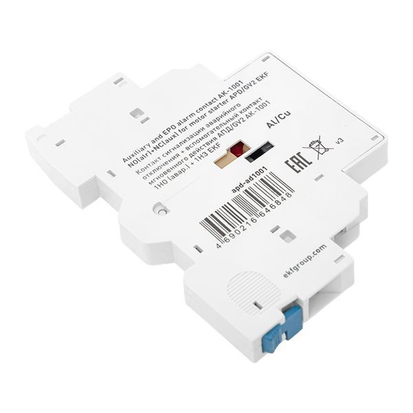  Контакт сигнализации аварийного отключения + вспомогательный контакт мгновенного действия АПД/GV2 АК-1001 1НО (авар.) + 1НЗ EKF apd-ad1001 фото в каталоге от BTSprom.by