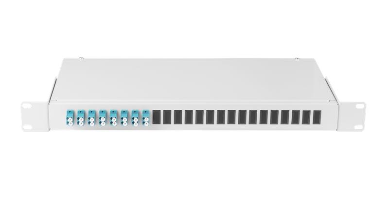кросс оптический 19дюйм 1u 16 портов lc/upc (8 двойн. lc/upc адаптеров) mm 50/125 om2 стальной сер. в комплекте: адаптеры; монтажные шнуры 1м; сплайс-кассета с крышкой; гильзы; заглушки nikomax nmf-rp16lcum2-ws-es-1u-gy от BTSprom.by