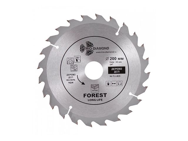 диск пильный 200х32/30 мм 24 зуб. trio-diamond fll829 от BTSprom.by