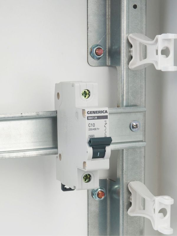  Выключатель автоматический модульный 1п C 10А 4.5кА ВА47-29 GENERICA MVA25-1-010-C фото в каталоге от BTSprom.by