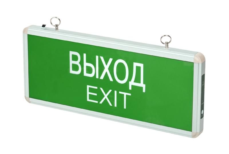 светильник светодиодный pel 101-1 "выход-exit" (табло) 3вт 1.2в ip20 сса аварийный оповещатель pro+ jazzway 5032989 от BTSprom.by
