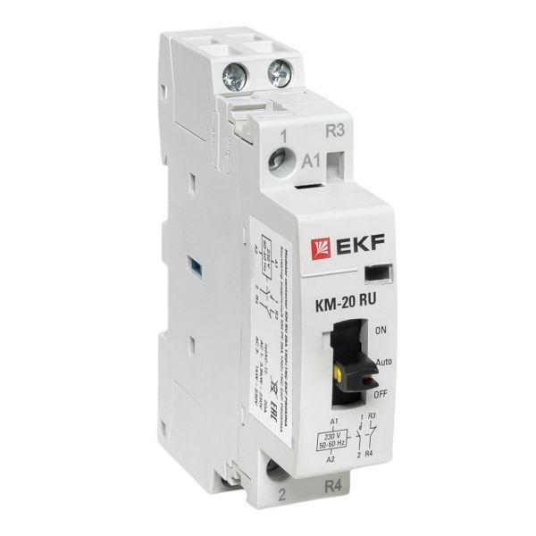 контактор модульный км ру 20а 1no+1nc (1 мод.) proxima ekf km-1m-20-11 от BTSprom.by