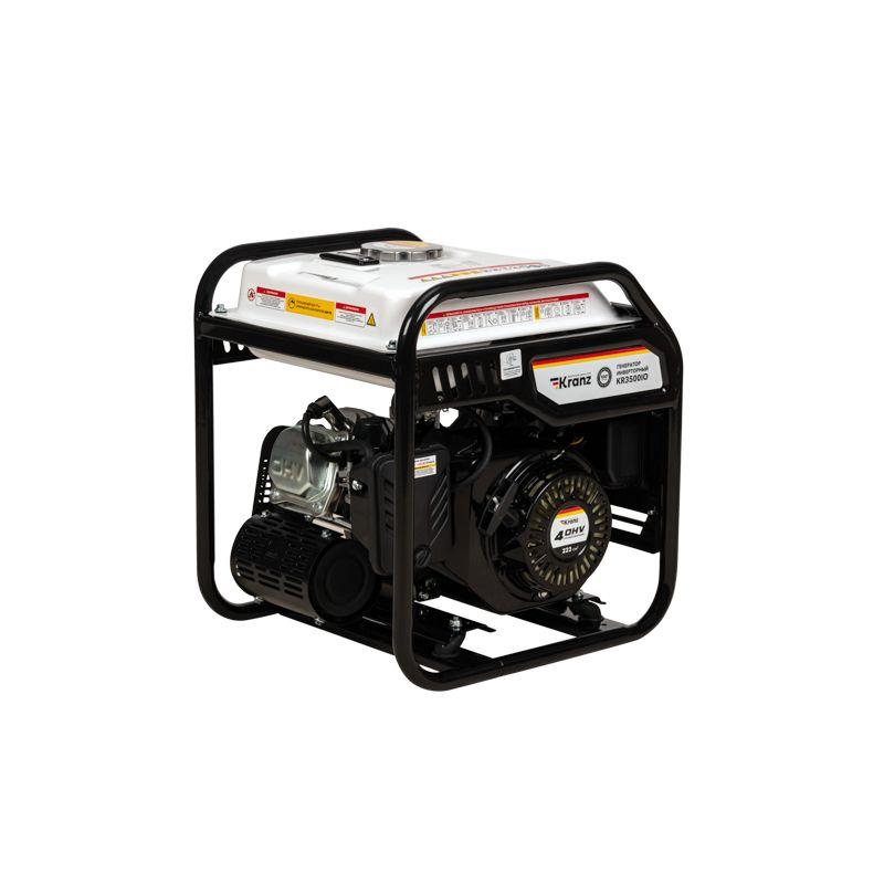  Генератор инверторный KR3500IO 3.5кВт 230В 7л открытый корпус ручной старт KRANZ KR-16-1143 фото в каталоге от BTSprom.by