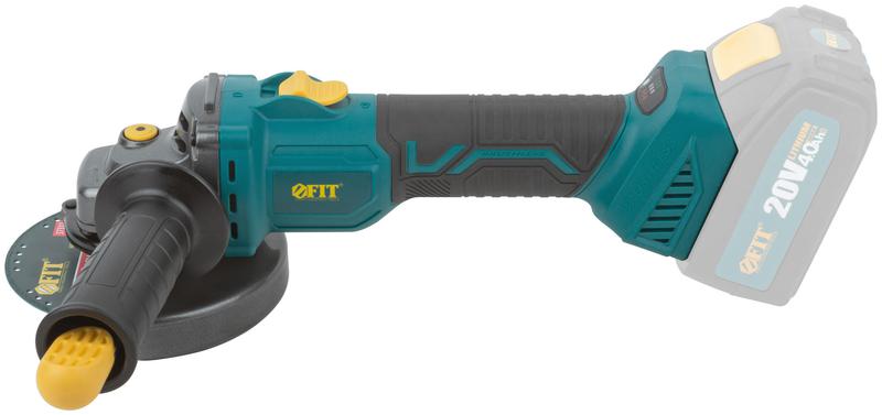  Машина шлифовальная угловая аккумуляторная бесщеточная 20В 3000-8500об/мин; КлК 125мм; регулирование оборотов; без АКБ FIT 79912 фото в каталоге от BTSprom.by