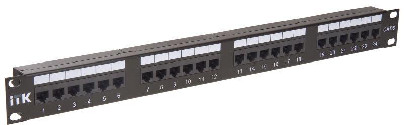патч-панель 1u кат.6 utp 24 порта (dual idc) itk pp24-1uc6u-d05 от BTSprom.by