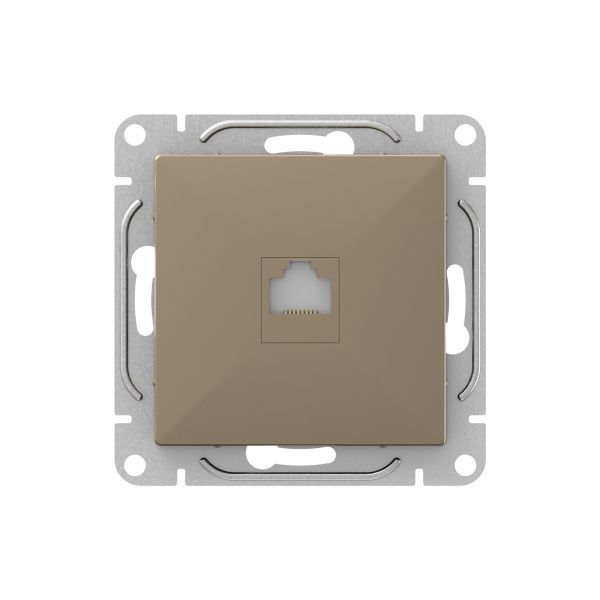 розетка телефонная 1-м сп эпика rj11 механизм шампань ekf up1-soc-rj11 от BTSprom.by