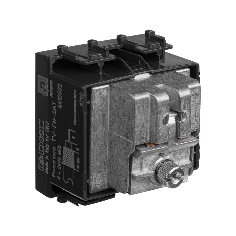  Розетка телевизионная TV/FM/SAT 2мод. Avanti "Черный матовый" модульная DKC 4412532 фото в каталоге от BTSprom.by