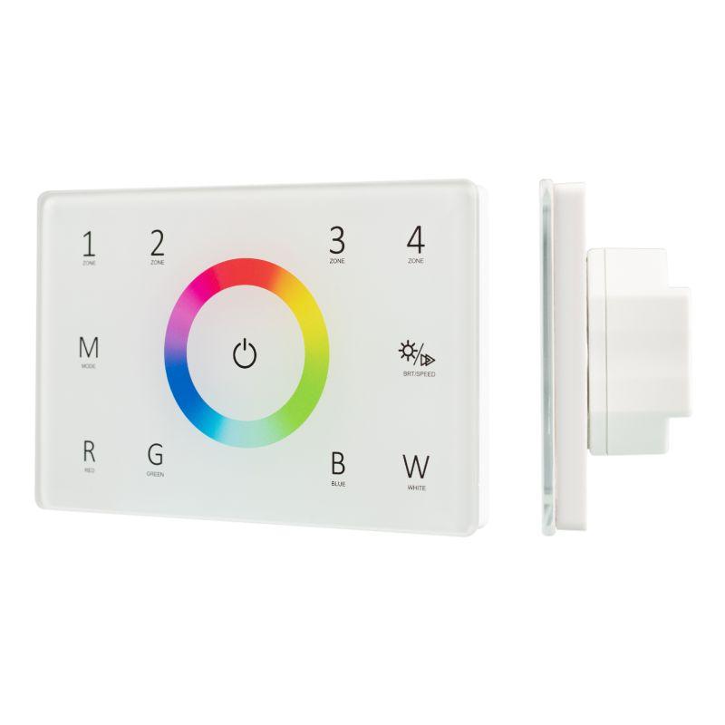 панель sens smart-p85-rgbw white (230в 4 зоны 2.4g) (ip20 пластик) arlight 028404 от BTSprom.by