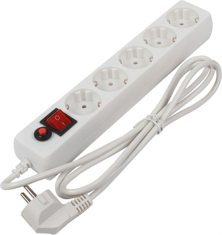 удлинитель с сетевым фильтром 5х3м 2200вт бел. filum fl-sp3-5-3m от BTSprom.by