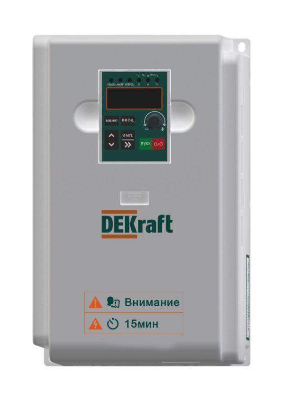 преобразователь частоты dekv060 7.5квт 380в 3ф с тормозн. модулем dekraft dekv060g7r5t4b от BTSprom.by