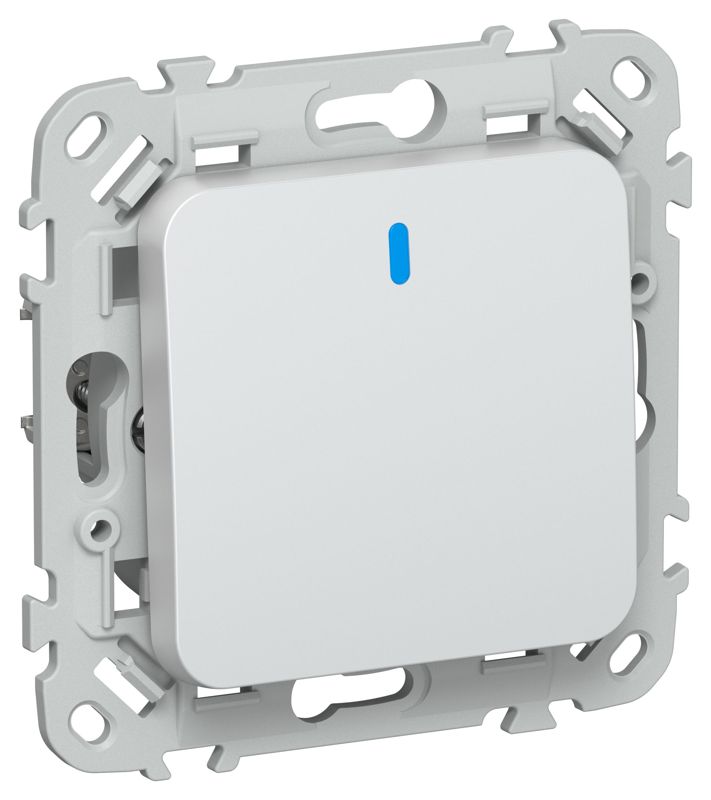 выключатель проходной 1-кл. сп flite вс61-1-1-флж 10а с индикацией механизм жемчуж. iek fi-v12-1-10-1-k36 от BTSprom.by