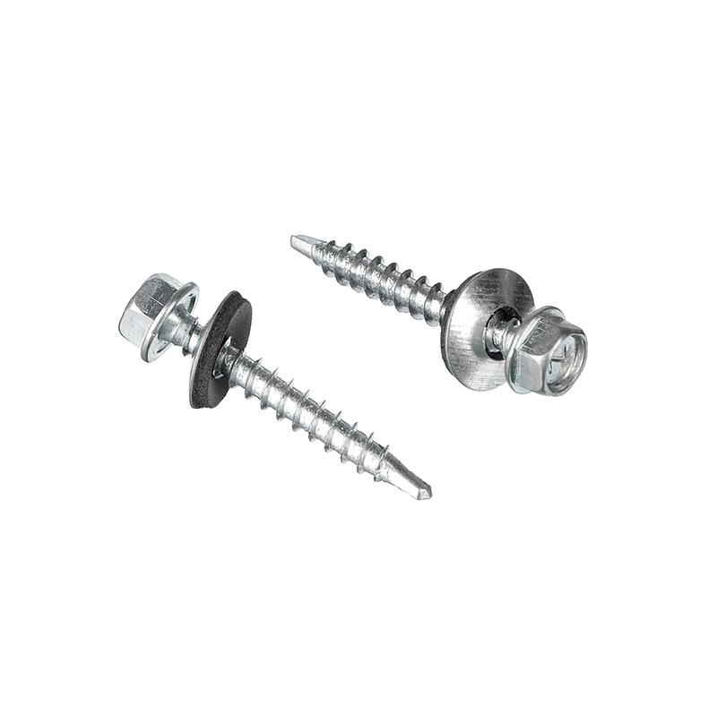 саморез кровельный 5.5х38 с буром оцинк. (коробка) (уп.5кг) tech-krep/zitar 144787 от BTSprom.by
