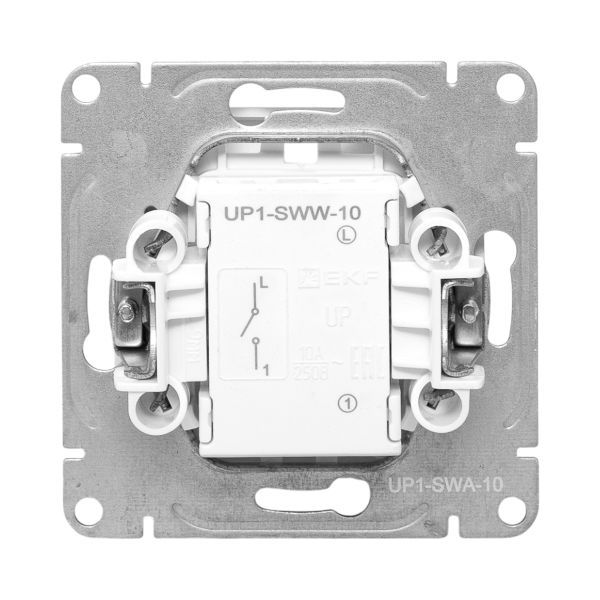  Выключатель 1-кл. СП Эпика механизм алюм. EKF UP1-SWA-10 фото в каталоге от BTSprom.by