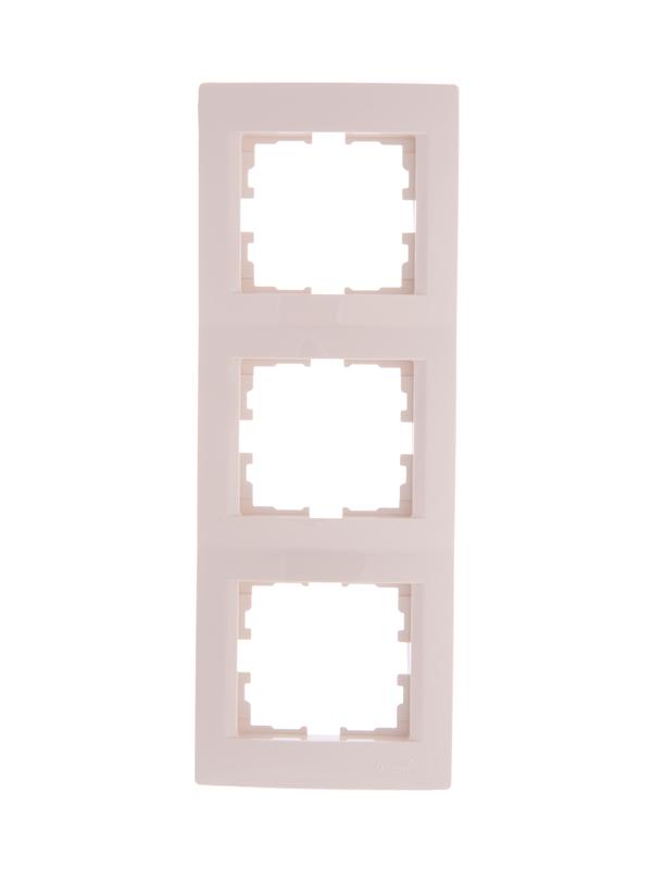 рамка 3-м karina вертикал. крем. lezard 707-0300-153 от BTSprom.by